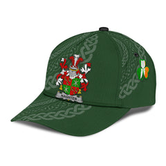Clan Naghten Coat Of Arms - Irish Family Crest St Patrick's Day Classic CapBB21 Classic Cap - Naghten Coat Of Arms St Patrick's Day Classic Cap Irish Cap   