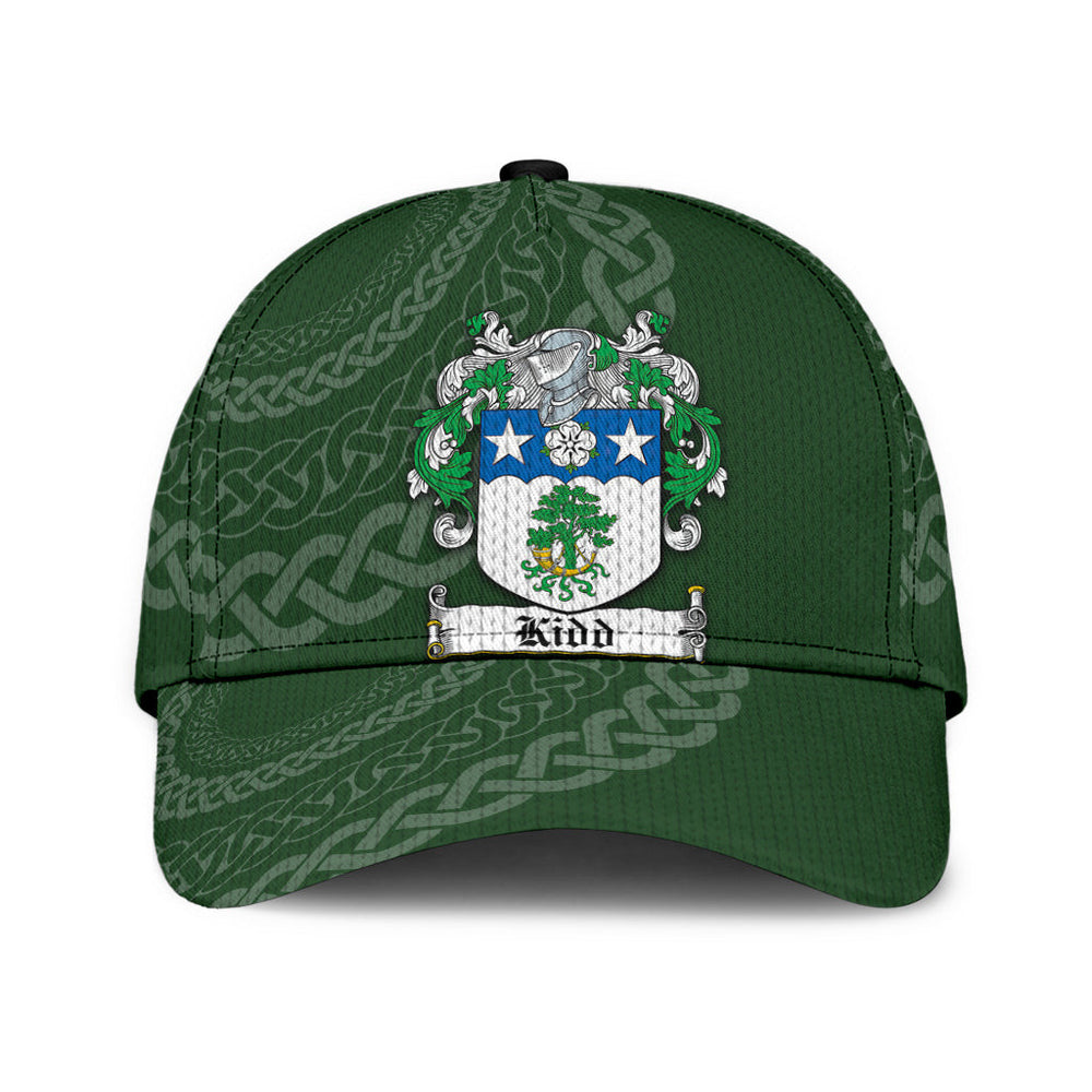 Clan Kidd Coat Of Arms - Irish Family Crest St Patrick's Day Classic CapKB21 Classic Cap - Kidd Coat Of Arms St Patrick's Day Classic Cap Irish Cap   