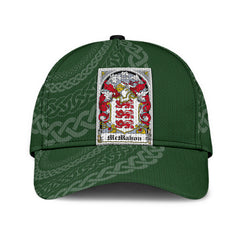 Clan Mcmahon Coat Of Arms - Irish Family Crest St Patrick's Day Classic CapJT84 Classic Cap - Mcmahon Coat Of Arms St Patrick's Day Classic Cap Irish Cap   