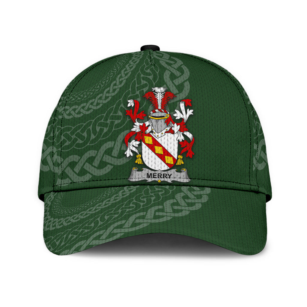 Clan Merry Coat Of Arms - Irish Family Crest St Patrick's Day Classic CapYA96 Classic Cap - Merry Coat Of Arms St Patrick's Day Classic Cap Irish Cap   