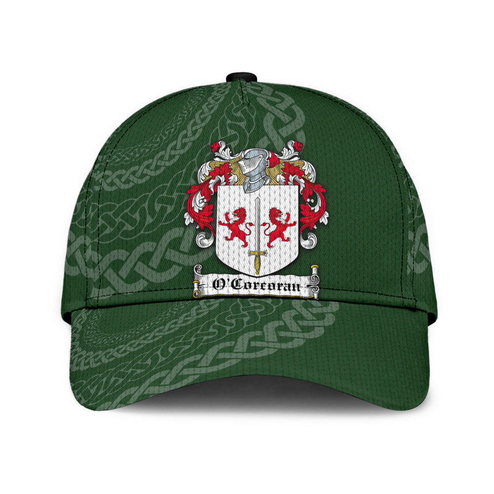 Clan Ocorcoran Coat Of Arms - Irish Family Crest St Patrick's Day Classic CapPQ21 Classic Cap - Ocorcoran Coat Of Arms St Patrick's Day Classic Cap Irish Cap   