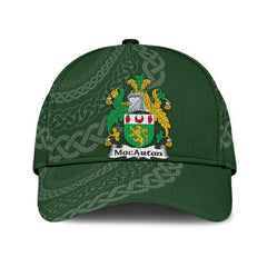 Clan Macartan Coat Of Arms - Irish Family Crest St Patrick's Day Classic CapCS73 Classic Cap - Macartan Coat Of Arms St Patrick's Day Classic Cap Irish Cap   