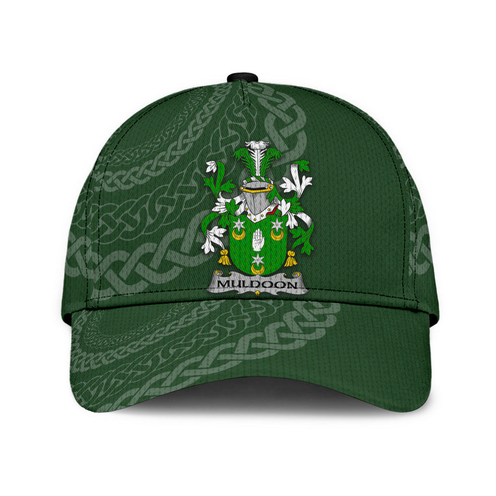 Clan Muldoon Coat Of Arms - Irish Family Crest St Patrick's Day Classic CapFA46 Classic Cap - Muldoon Coat Of Arms St Patrick's Day Classic Cap Irish Cap   