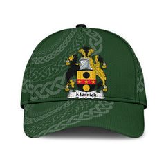 Clan Merrick Coat Of Arms - Irish Family Crest St Patrick's Day Classic CapTM99 Classic Cap - Merrick Coat Of Arms St Patrick's Day Classic Cap Irish Cap   