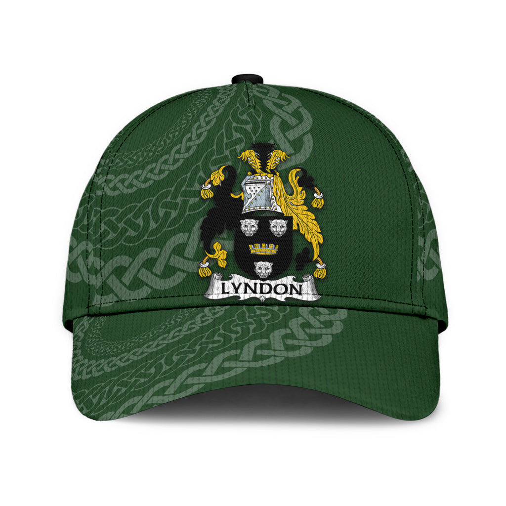 Clan Lyndon Coat Of Arms - Irish Family Crest St Patrick's Day Classic CapTX92 Classic Cap - Lyndon Coat Of Arms St Patrick's Day Classic Cap Irish Cap   