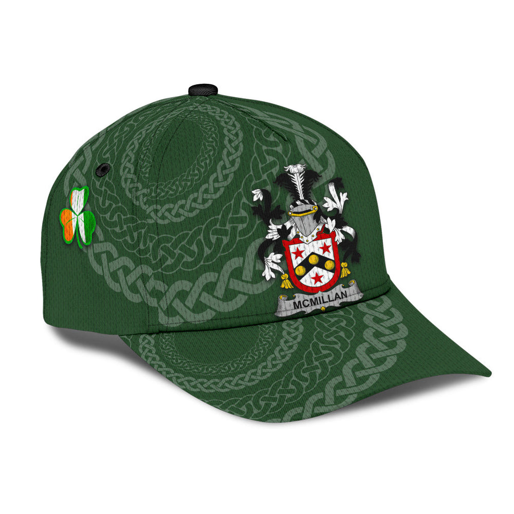 Clan Mcmillan Coat Of Arms - Irish Family Crest St Patrick's Day Classic CapLZ27 Classic Cap - Mcmillan Coat Of Arms St Patrick's Day Classic Cap Irish Cap   