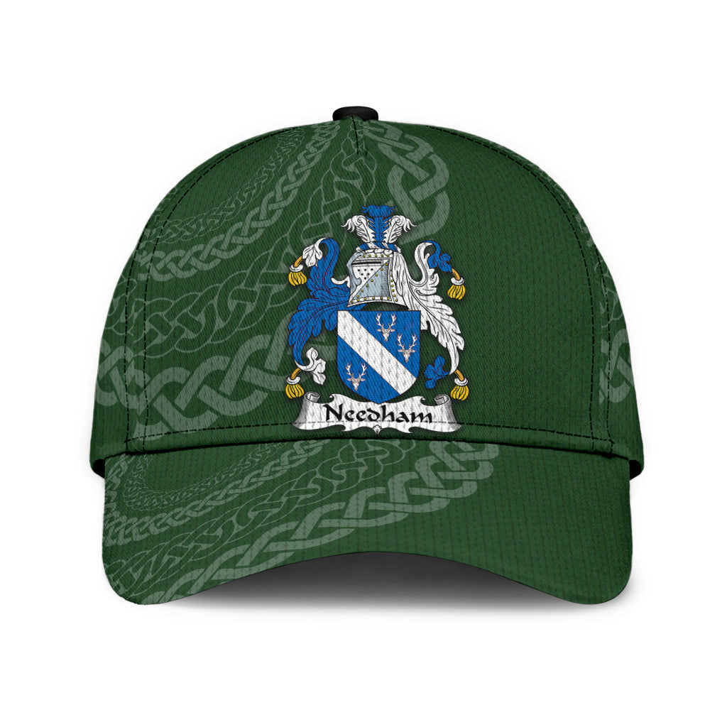 Clan Needham Coat Of Arms - Irish Family Crest St Patrick's Day Classic CapVU45 Classic Cap - Needham Coat Of Arms St Patrick's Day Classic Cap Irish Cap   