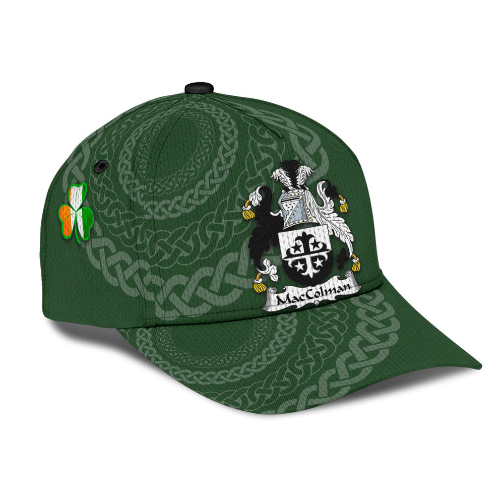 Clan Maccolman Coat Of Arms - Irish Family Crest St Patrick's Day Classic CapTB62 Classic Cap - Maccolman Coat Of Arms St Patrick's Day Classic Cap Irish Cap   