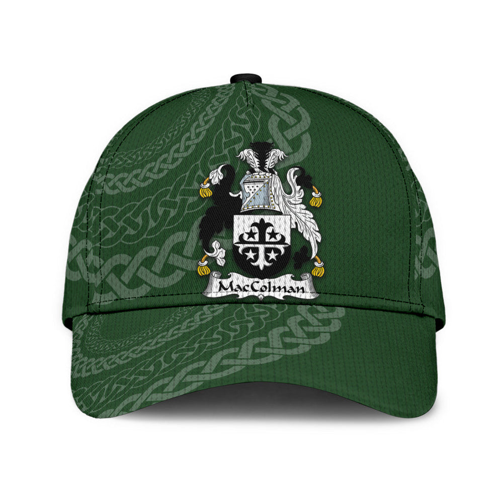 Clan Maccolman Coat Of Arms - Irish Family Crest St Patrick's Day Classic CapTB62 Classic Cap - Maccolman Coat Of Arms St Patrick's Day Classic Cap Irish Cap   
