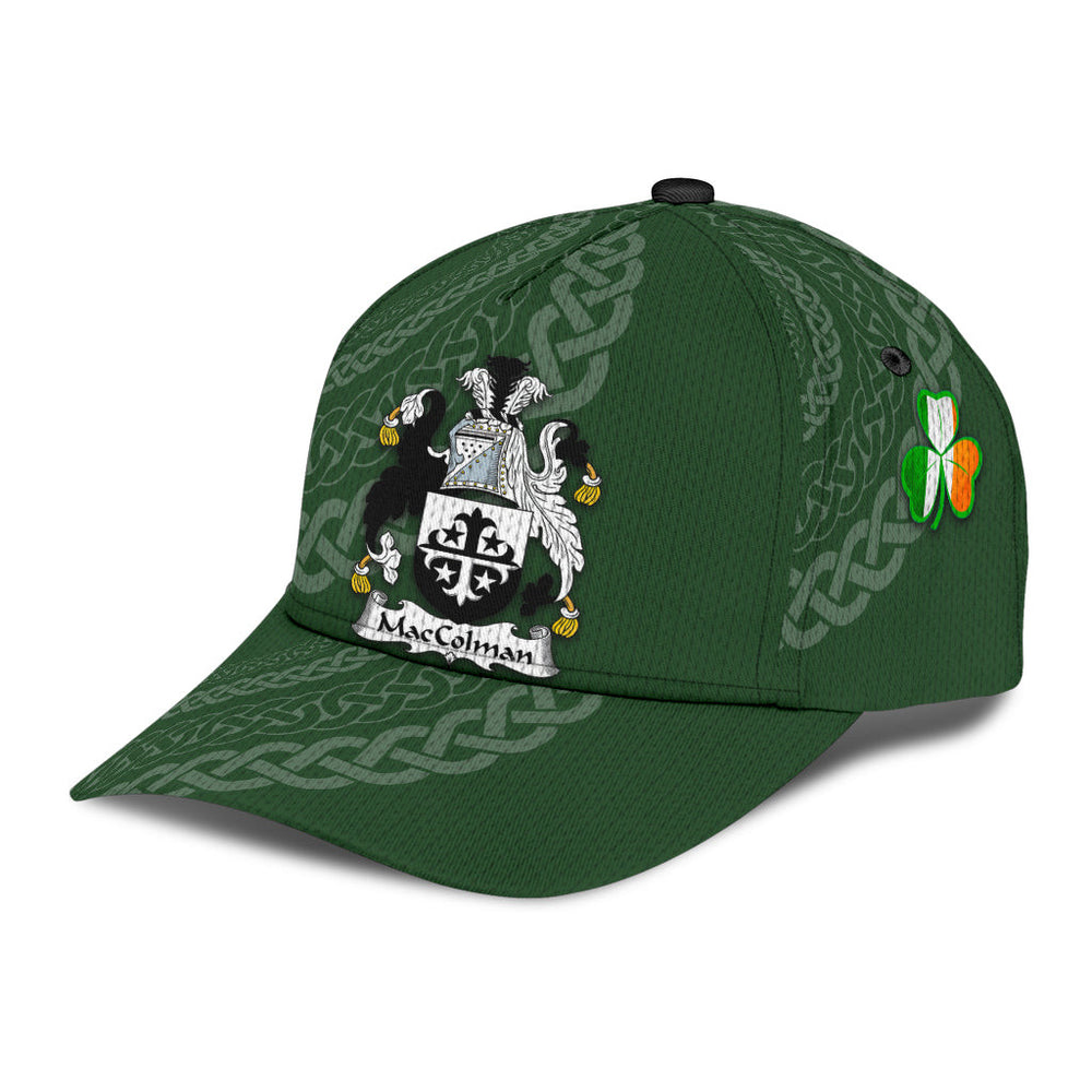 Clan Maccolman Coat Of Arms - Irish Family Crest St Patrick's Day Classic CapTB62 Classic Cap - Maccolman Coat Of Arms St Patrick's Day Classic Cap Irish Cap   