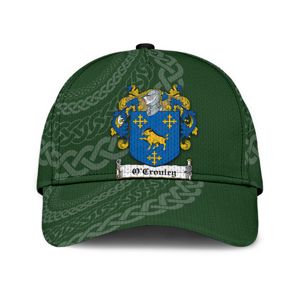Clan Ocrouley Coat Of Arms - Irish Family Crest St Patrick's Day Classic CapBN76 Classic Cap - Ocrouley Coat Of Arms St Patrick's Day Classic Cap Irish Cap   