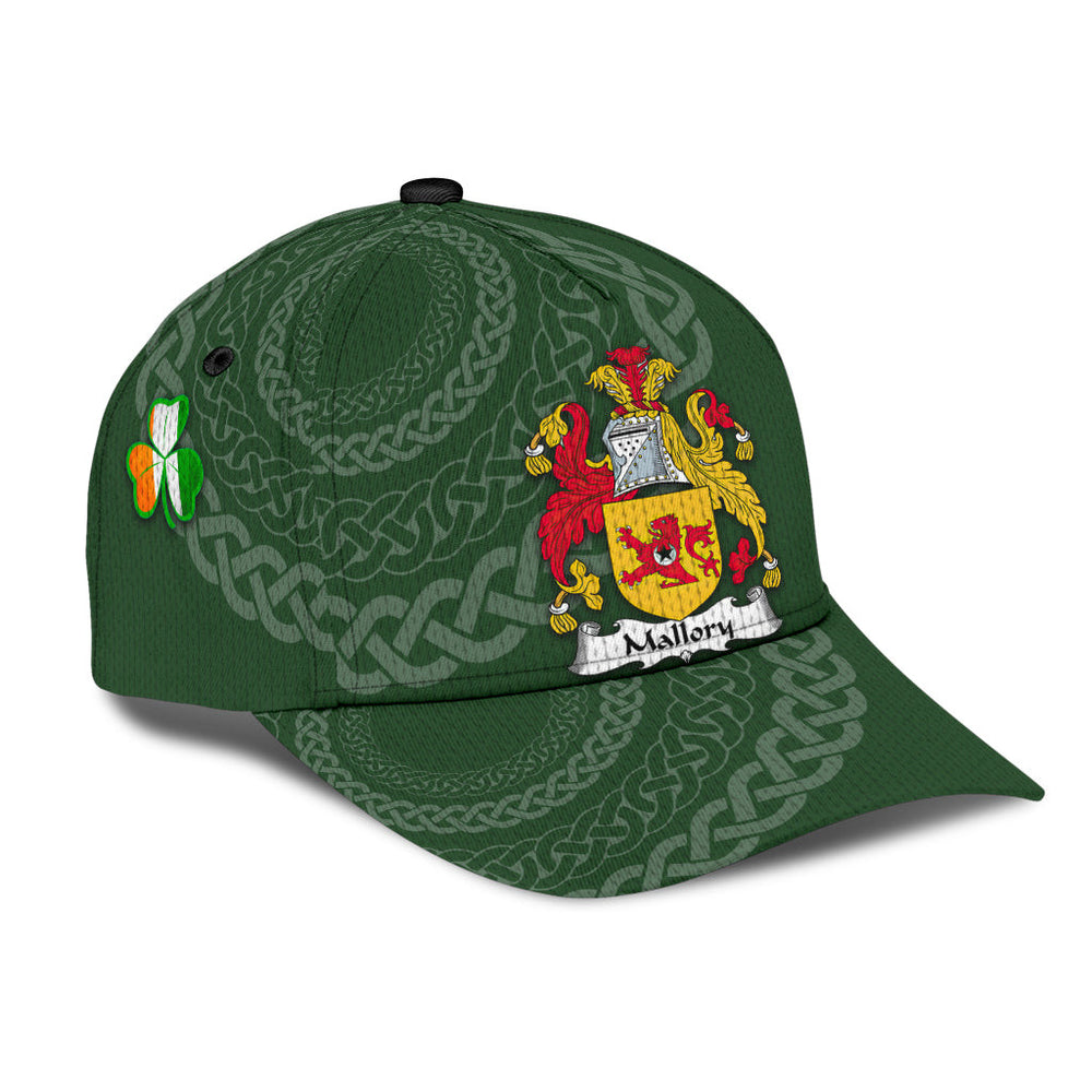 Clan Mallory Coat Of Arms - Irish Family Crest St Patrick's Day Classic CapEP23 Classic Cap - Mallory Coat Of Arms St Patrick's Day Classic Cap Irish Cap   