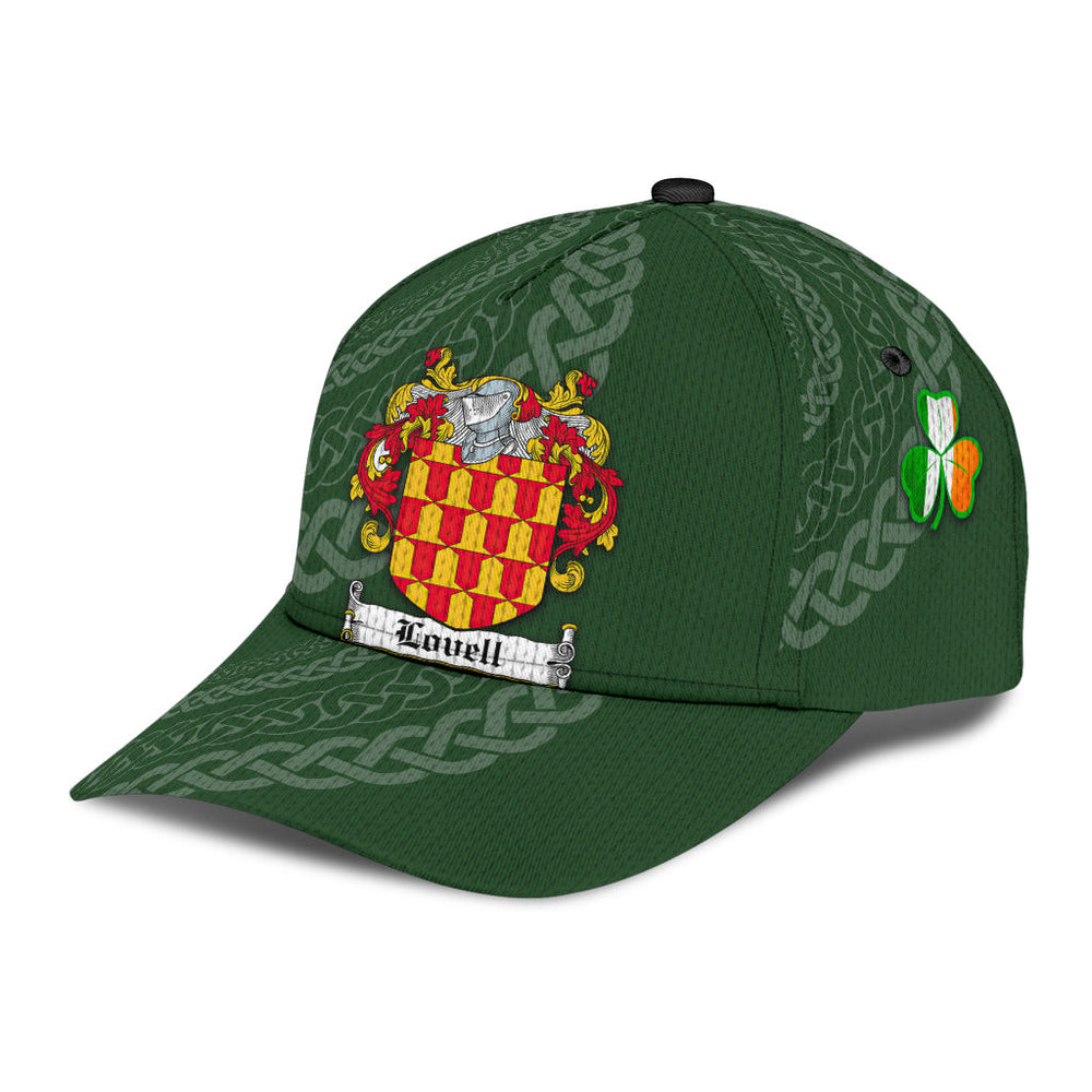 Clan Lovell Coat Of Arms - Irish Family Crest St Patrick's Day Classic CapEI11 Classic Cap - Lovell Coat Of Arms St Patrick's Day Classic Cap Irish Cap   