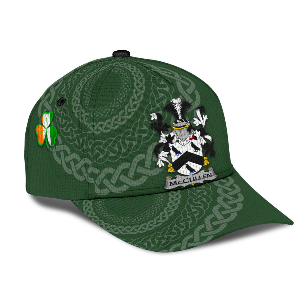 Clan Mccullen Coat Of Arms - Irish Family Crest St Patrick's Day Classic CapKI44 Classic Cap - Mccullen Coat Of Arms St Patrick's Day Classic Cap Irish Cap   