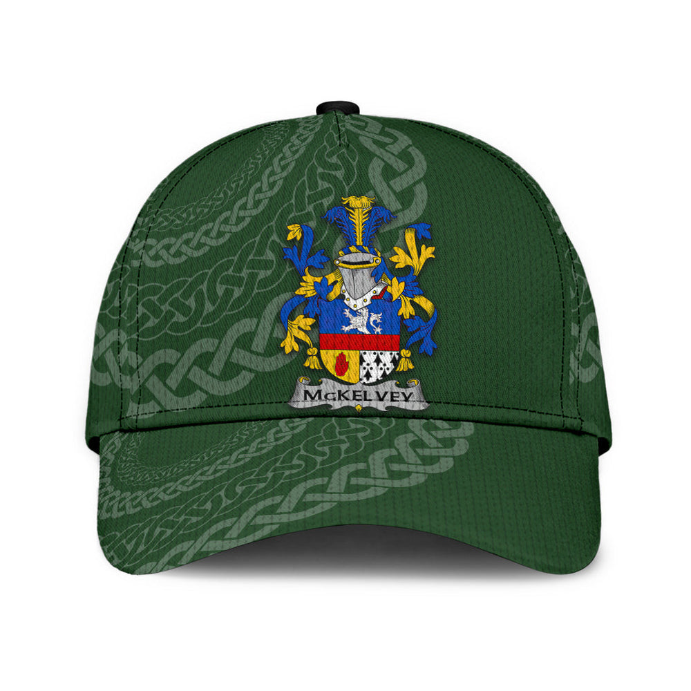 Clan Mckelvey Coat Of Arms - Irish Family Crest St Patrick's Day Classic CapRL43 Classic Cap - Mckelvey Coat Of Arms St Patrick's Day Classic Cap Irish Cap   