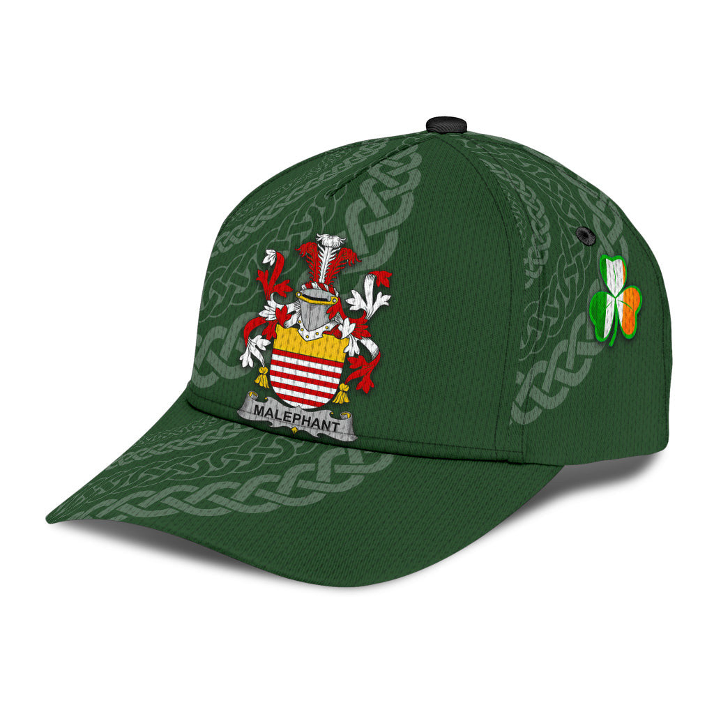 Clan Malaphant Coat Of Arms - Irish Family Crest St Patrick's Day Classic CapPB39 Classic Cap - Malaphant Coat Of Arms St Patrick's Day Classic Cap Irish Cap   