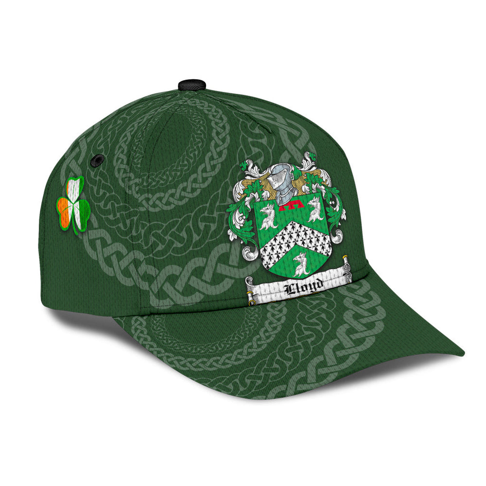 Clan Lloyd Coat Of Arms - Irish Family Crest St Patrick's Day Classic CapKR17 Classic Cap - Lloyd Coat Of Arms St Patrick's Day Classic Cap Irish Cap   
