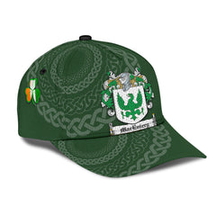 Clan Maceniery Coat Of Arms - Irish Family Crest St Patrick's Day Classic CapPO87 Classic Cap - Maceniery Coat Of Arms St Patrick's Day Classic Cap Irish Cap   