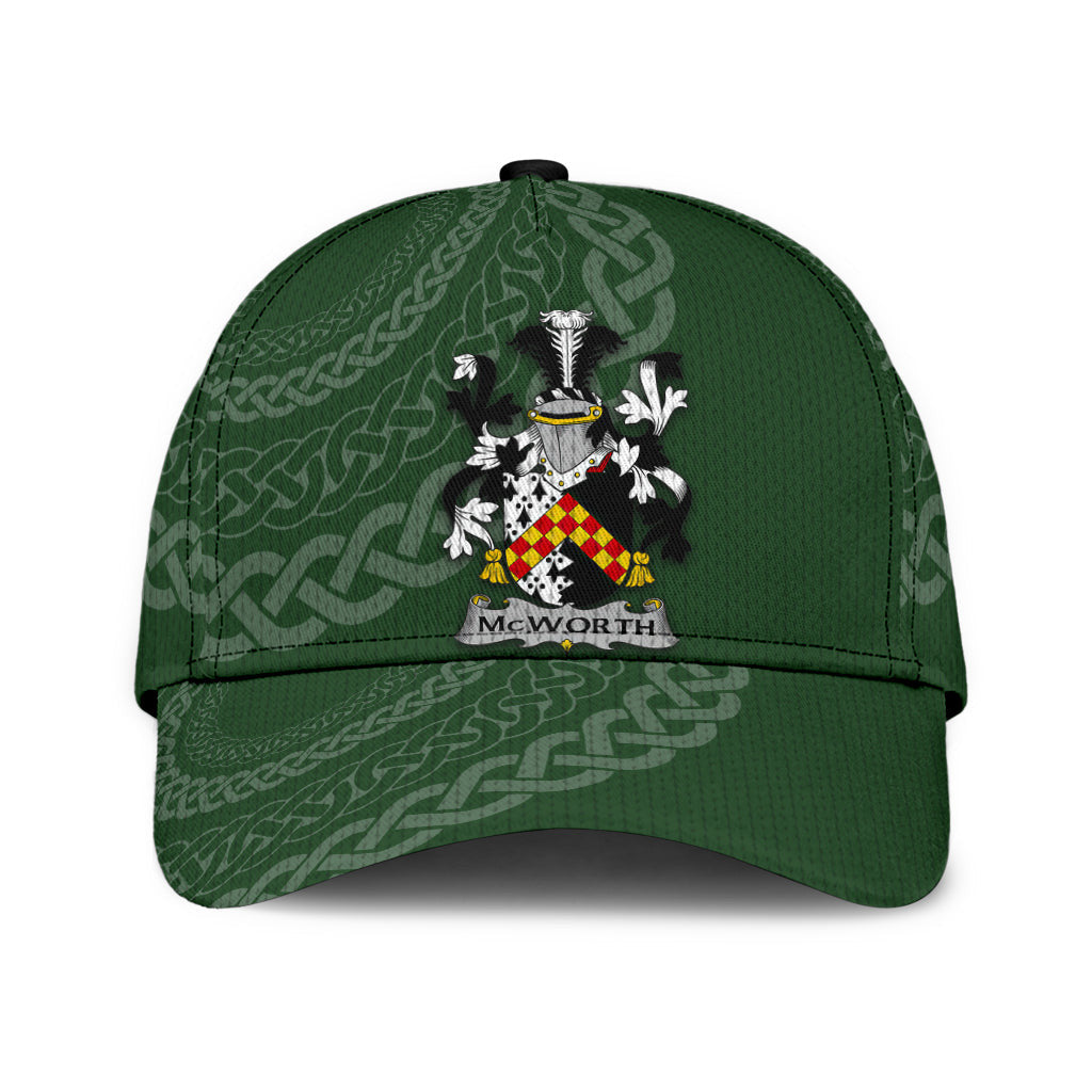 Clan Mcworth Coat Of Arms - Irish Family Crest St Patrick's Day Classic CapHZ75 Classic Cap - Mcworth Coat Of Arms St Patrick's Day Classic Cap Irish Cap   