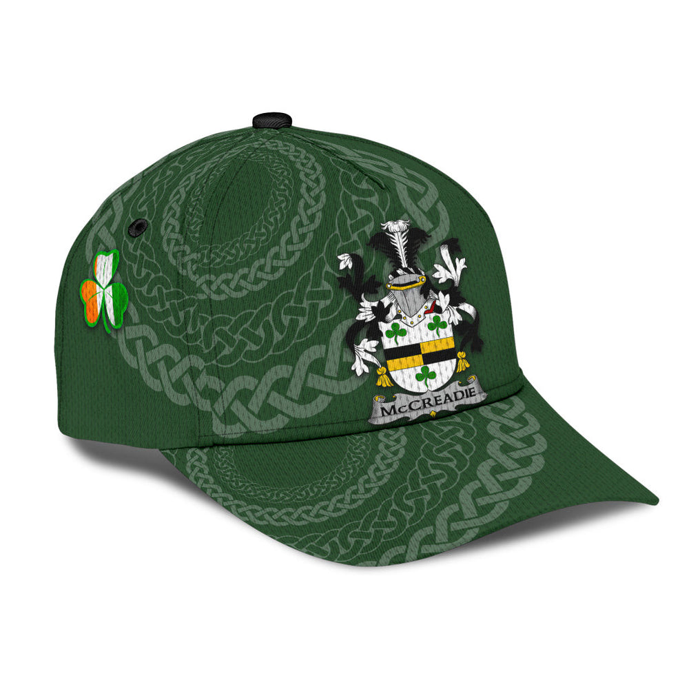 Clan Mccreadie Coat Of Arms - Irish Family Crest St Patrick's Day Classic CapUO77 Classic Cap - Mccreadie Coat Of Arms St Patrick's Day Classic Cap Irish Cap   