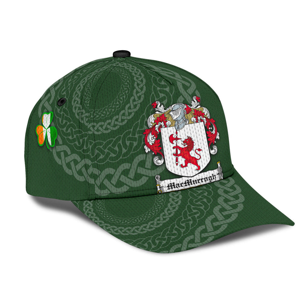 Clan Macmurrogh Coat Of Arms - Irish Family Crest St Patrick's Day Classic CapHO61 Classic Cap - Macmurrogh Coat Of Arms St Patrick's Day Classic Cap Irish Cap   