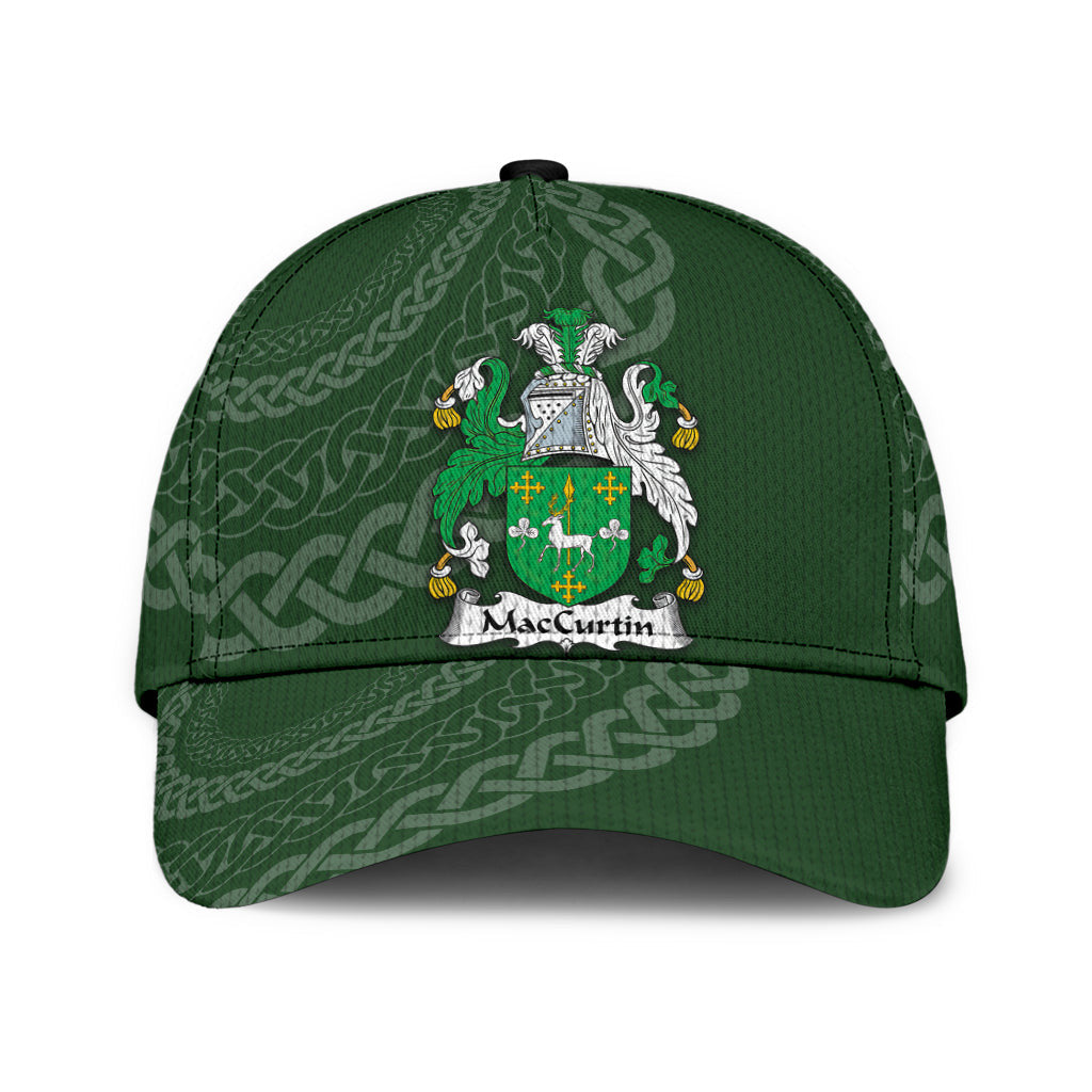 Clan Maccurtin Coat Of Arms - Irish Family Crest St Patrick's Day Classic CapWT92 Classic Cap - Maccurtin Coat Of Arms St Patrick's Day Classic Cap Irish Cap   