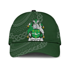Clan Maccurtin Coat Of Arms - Irish Family Crest St Patrick's Day Classic CapWT92 Classic Cap - Maccurtin Coat Of Arms St Patrick's Day Classic Cap Irish Cap   