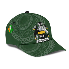 Clan Margetson Coat Of Arms - Irish Family Crest St Patrick's Day Classic CapDX16 Classic Cap - Margetson Coat Of Arms St Patrick's Day Classic Cap Irish Cap   