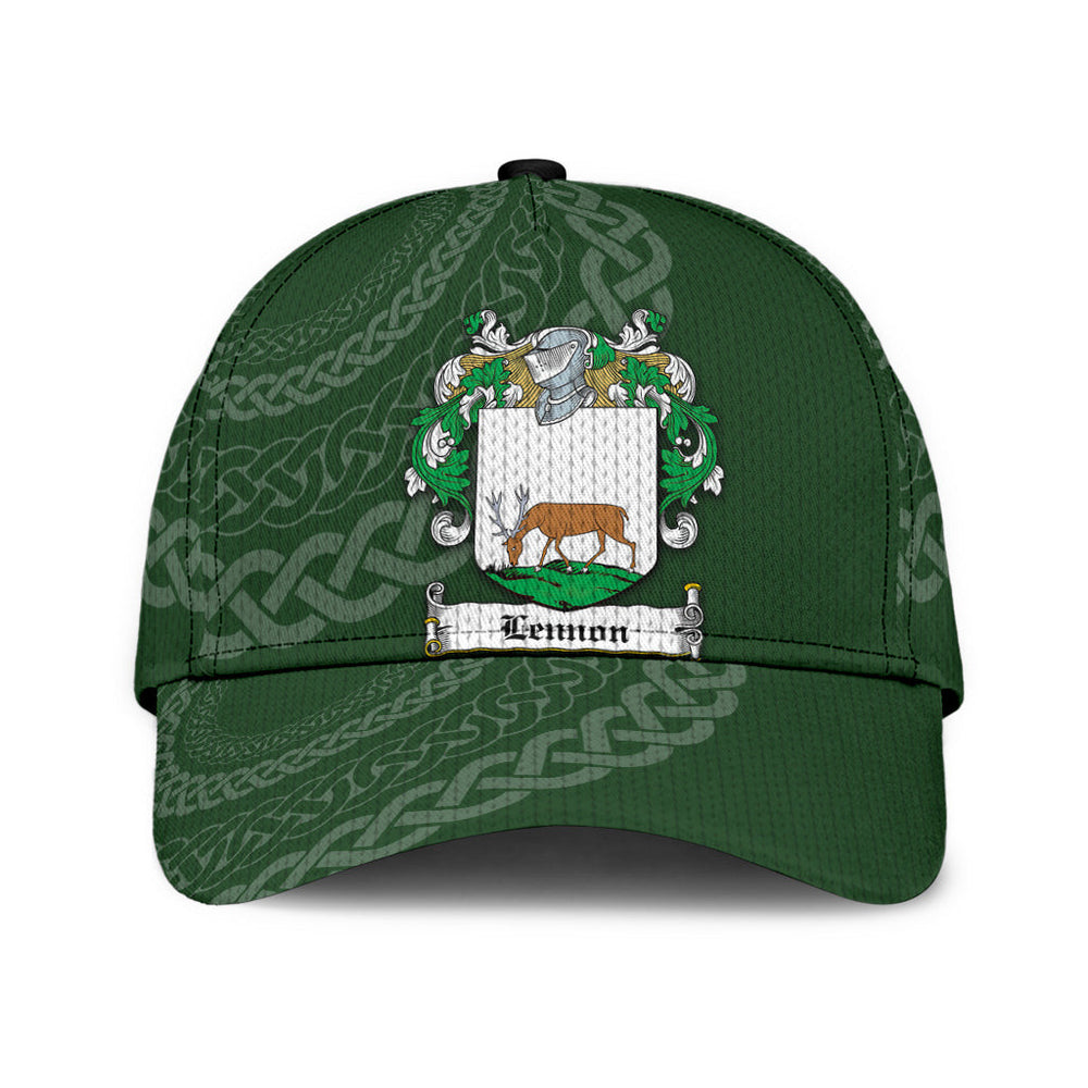 Clan Lennon Coat Of Arms - Irish Family Crest St Patrick's Day Classic CapCI72 Classic Cap - Lennon Coat Of Arms St Patrick's Day Classic Cap Irish Cap   