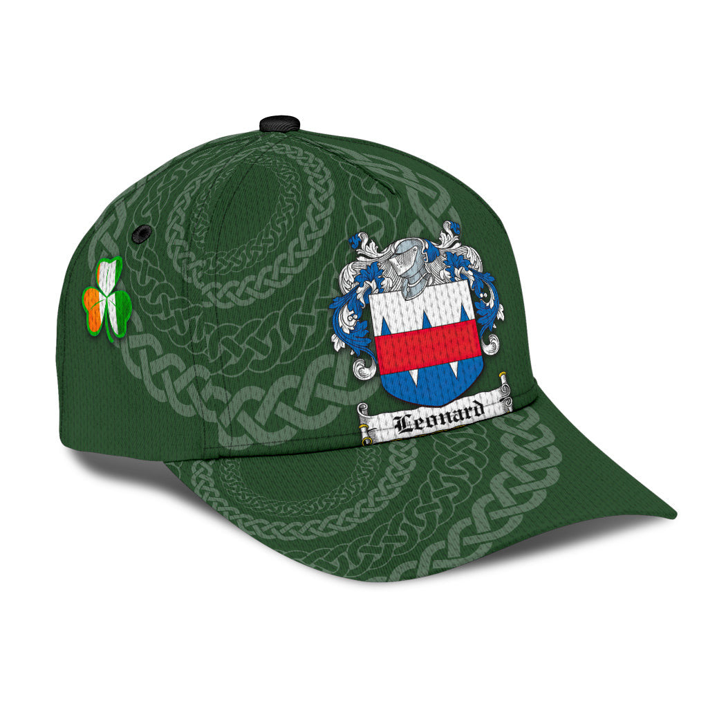 Clan Leonard Coat Of Arms - Irish Family Crest St Patrick's Day Classic CapOH72 Classic Cap - Leonard Coat Of Arms St Patrick's Day Classic Cap Irish Cap   