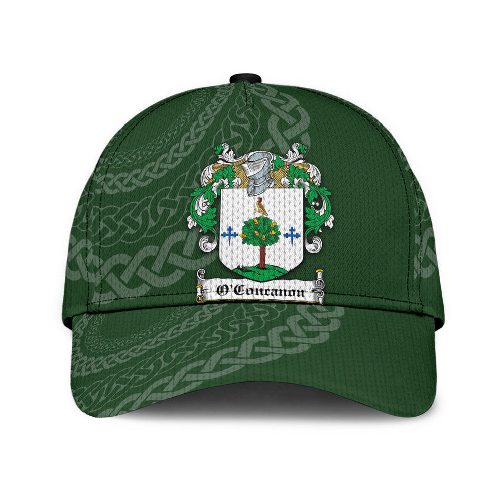 Clan Oconcanon Coat Of Arms - Irish Family Crest St Patrick's Day Classic CapCU12 Classic Cap - Oconcanon Coat Of Arms St Patrick's Day Classic Cap Irish Cap   