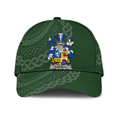 Clan Neill Coat Of Arms - Irish Family Crest St Patrick's Day Classic CapFW13 Classic Cap - Neill Coat Of Arms St Patrick's Day Classic Cap Irish Cap   