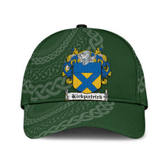 Clan Kirkpatrick Coat Of Arms - Irish Family Crest St Patrick's Day Classic CapOW98 Classic Cap - Kirkpatrick Coat Of Arms St Patrick's Day Classic Cap Irish Cap   