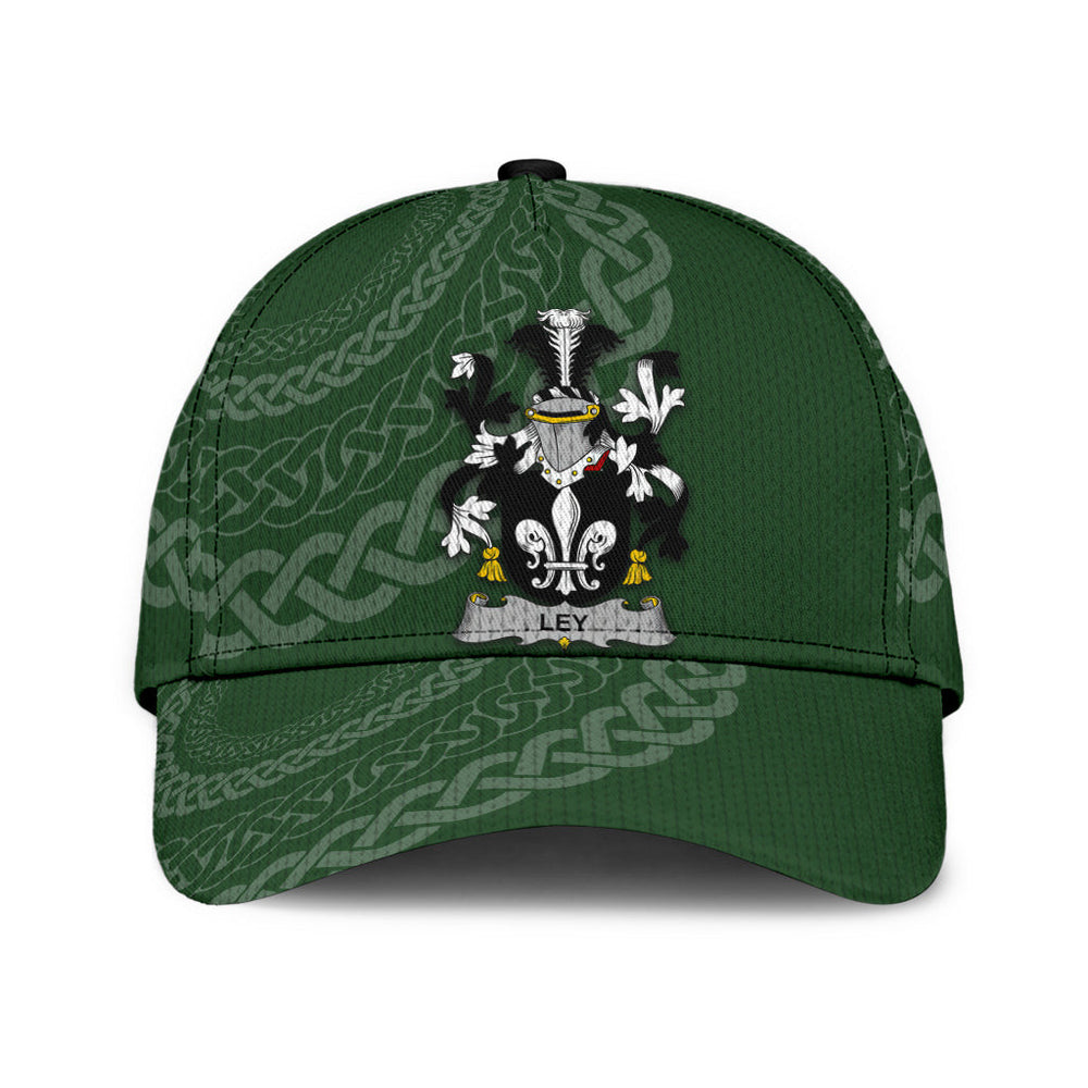Clan Ley Coat Of Arms - Irish Family Crest St Patrick's Day Classic CapXG60 Classic Cap - Ley Coat Of Arms St Patrick's Day Classic Cap Irish Cap   