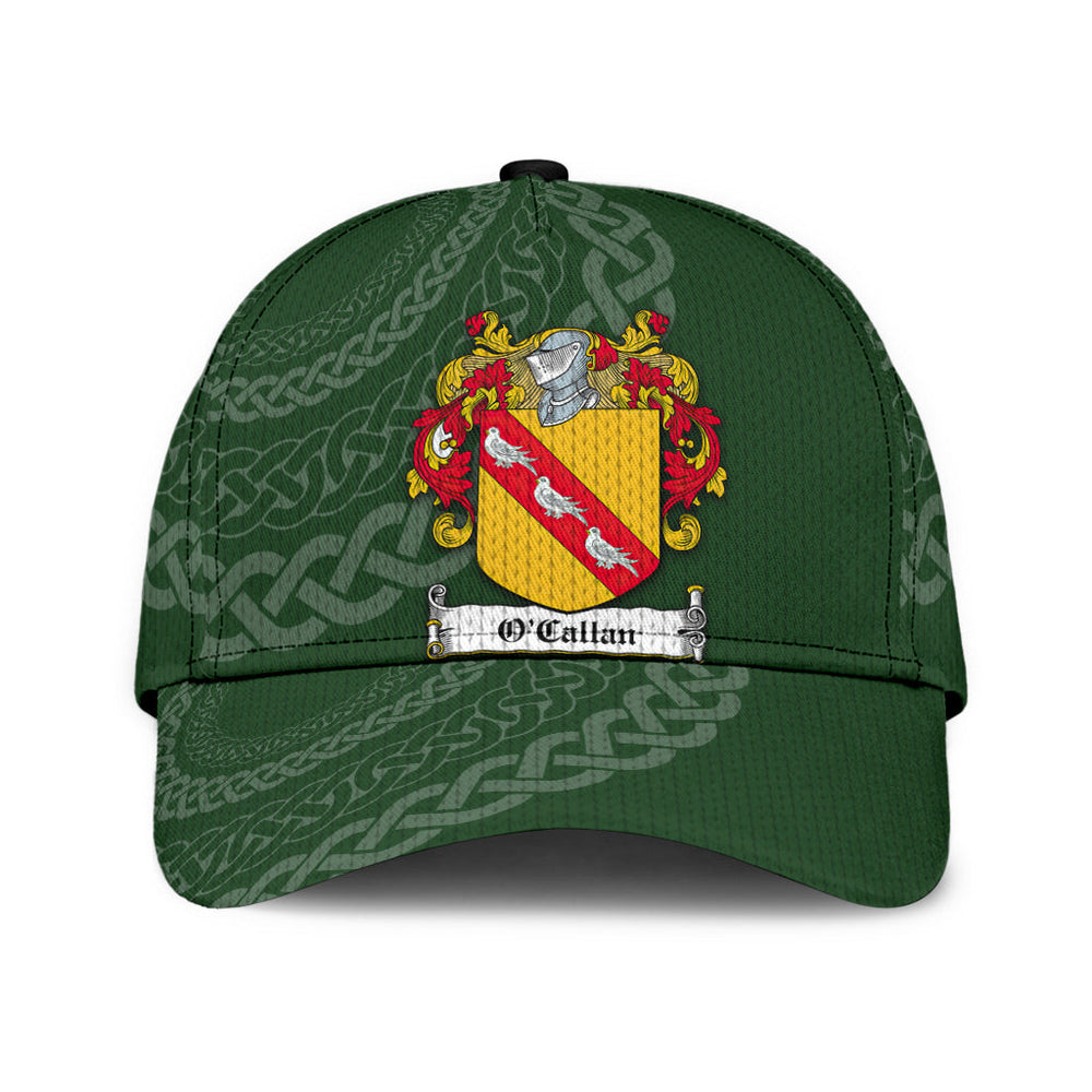 Clan Ocallan Coat Of Arms - Irish Family Crest St Patrick's Day Classic CapGR34 Classic Cap - Ocallan Coat Of Arms St Patrick's Day Classic Cap Irish Cap   