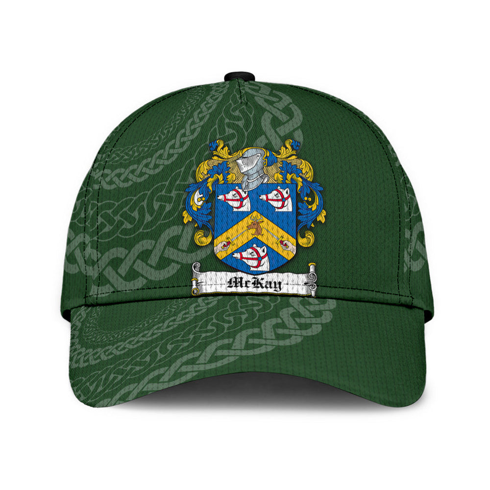 Clan Mckay Coat Of Arms - Irish Family Crest St Patrick's Day Classic CapKR85 Classic Cap - Mckay Coat Of Arms St Patrick's Day Classic Cap Irish Cap   
