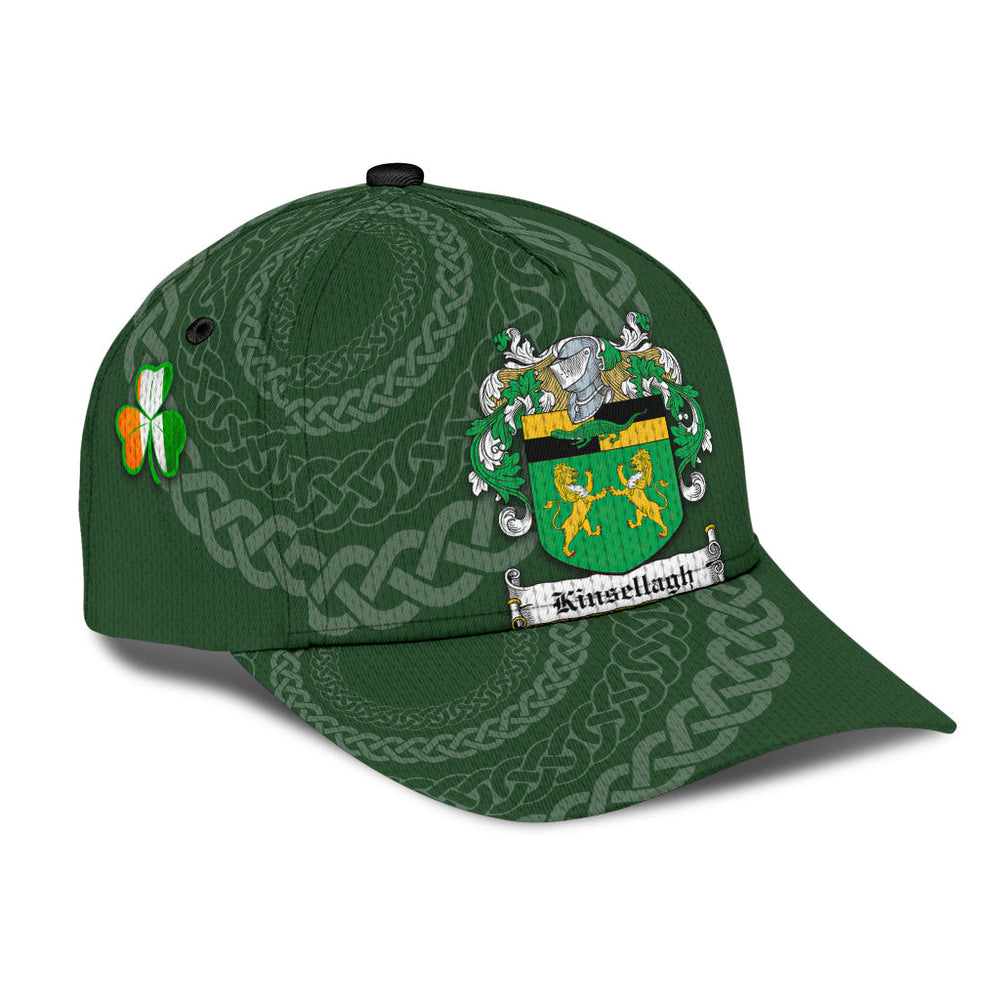 Clan Kinsellagh Coat Of Arms - Irish Family Crest St Patrick's Day Classic CapZC73 Classic Cap - Kinsellagh Coat Of Arms St Patrick's Day Classic Cap Irish Cap   