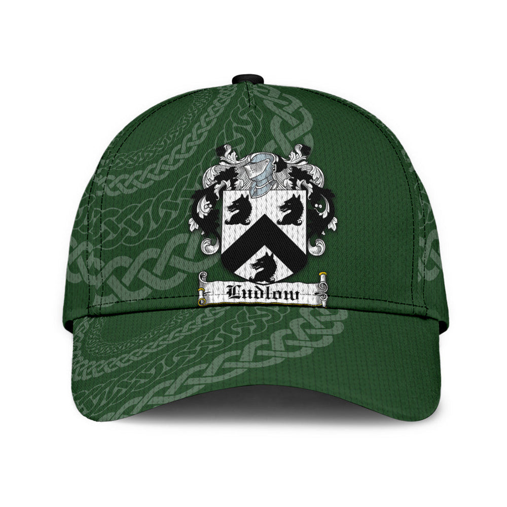 Clan Ludlow Coat Of Arms - Irish Family Crest St Patrick's Day Classic CapFS30 Classic Cap - Ludlow Coat Of Arms St Patrick's Day Classic Cap Irish Cap   