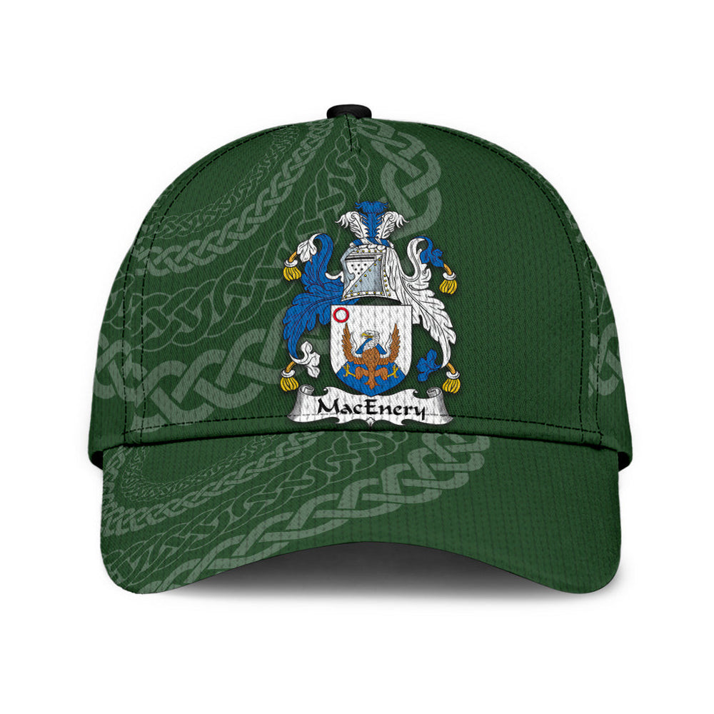 Clan Macenery Coat Of Arms - Irish Family Crest St Patrick's Day Classic CapNA66 Classic Cap - Macenery Coat Of Arms St Patrick's Day Classic Cap Irish Cap   