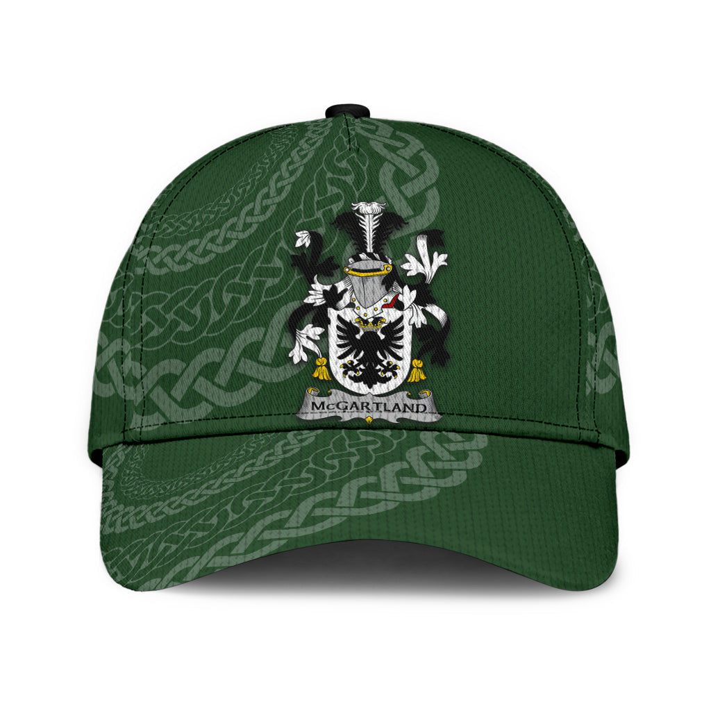 Clan Mcgartland Coat Of Arms - Irish Family Crest St Patrick's Day Classic CapIC66 Classic Cap - Mcgartland Coat Of Arms St Patrick's Day Classic Cap Irish Cap   