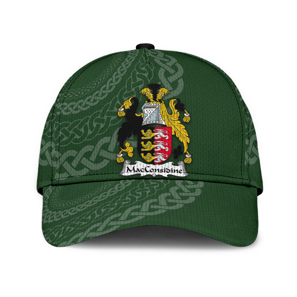 Clan Macconsidine Coat Of Arms - Irish Family Crest St Patrick's Day Classic CapYZ80 Classic Cap - Macconsidine Coat Of Arms St Patrick's Day Classic Cap Irish Cap   