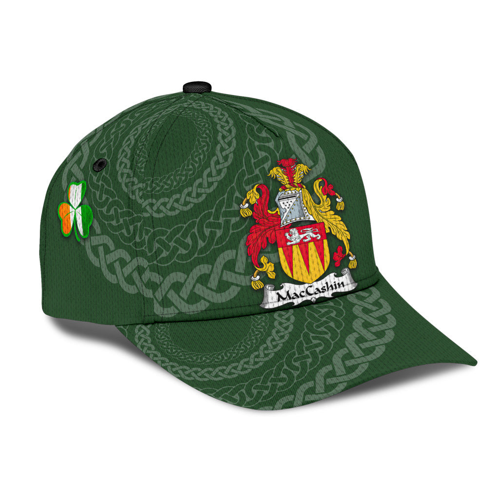 Clan Maccashin Coat Of Arms - Irish Family Crest St Patrick's Day Classic CapPC85 Classic Cap - Maccashin Coat Of Arms St Patrick's Day Classic Cap Irish Cap   