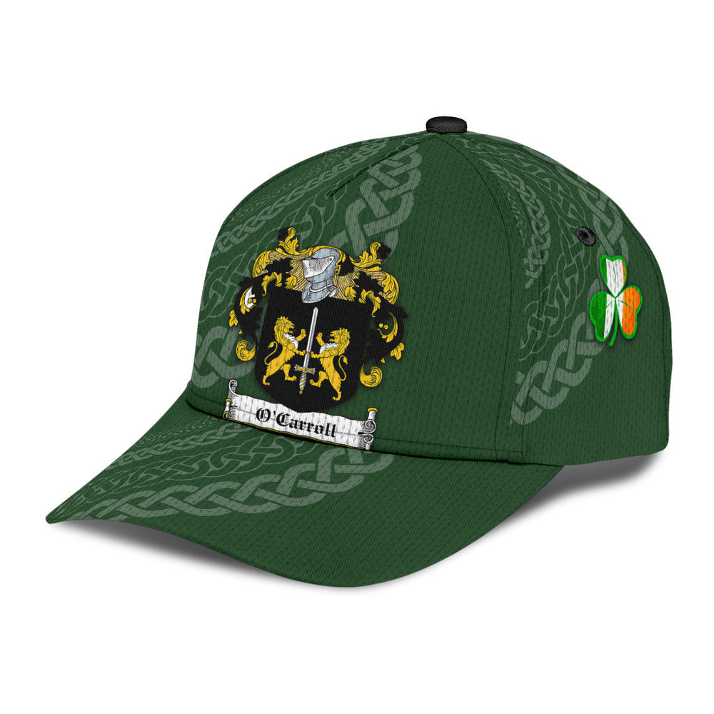 Clan Ocarroll Coat Of Arms - Irish Family Crest St Patrick's Day Classic CapZE91 Classic Cap - Ocarroll Coat Of Arms St Patrick's Day Classic Cap Irish Cap   