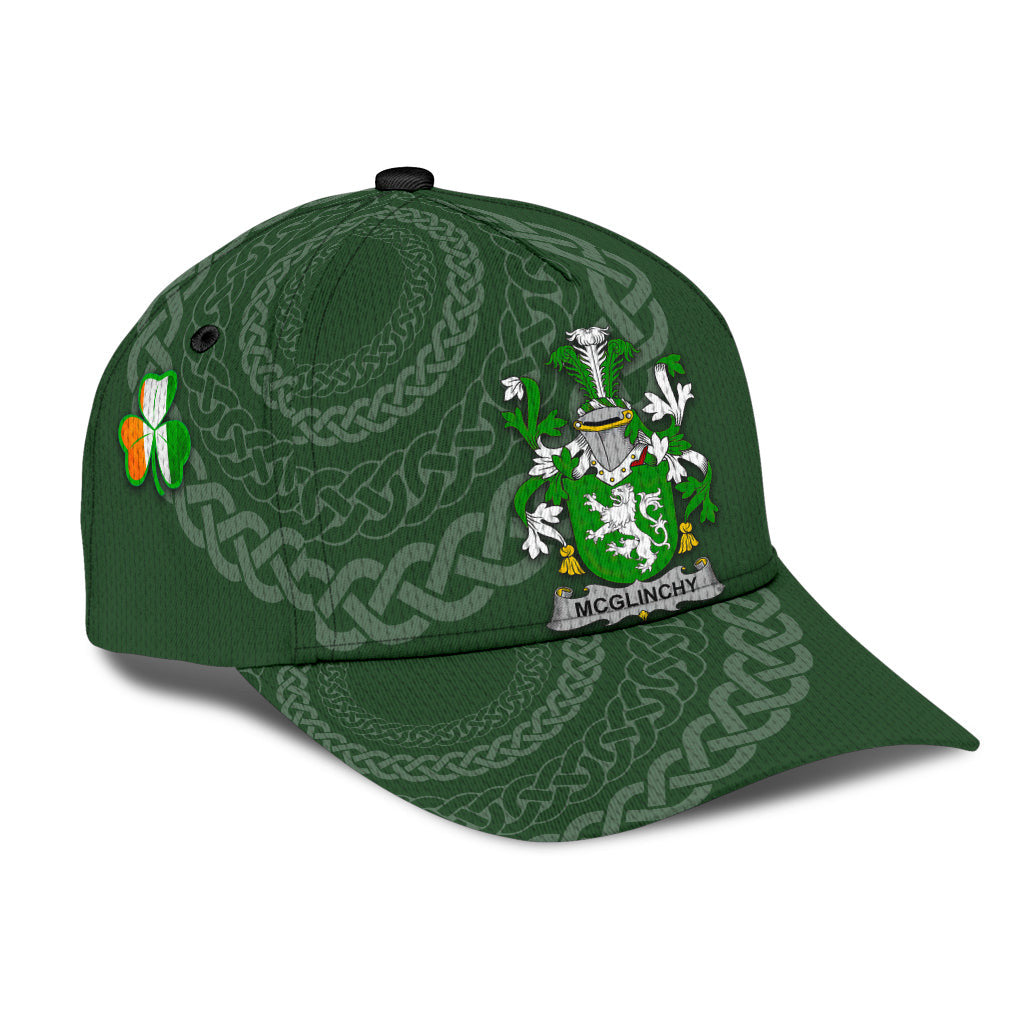 Clan Mcglinchy Coat Of Arms - Irish Family Crest St Patrick's Day Classic CapLB79 Classic Cap - Mcglinchy Coat Of Arms St Patrick's Day Classic Cap Irish Cap   