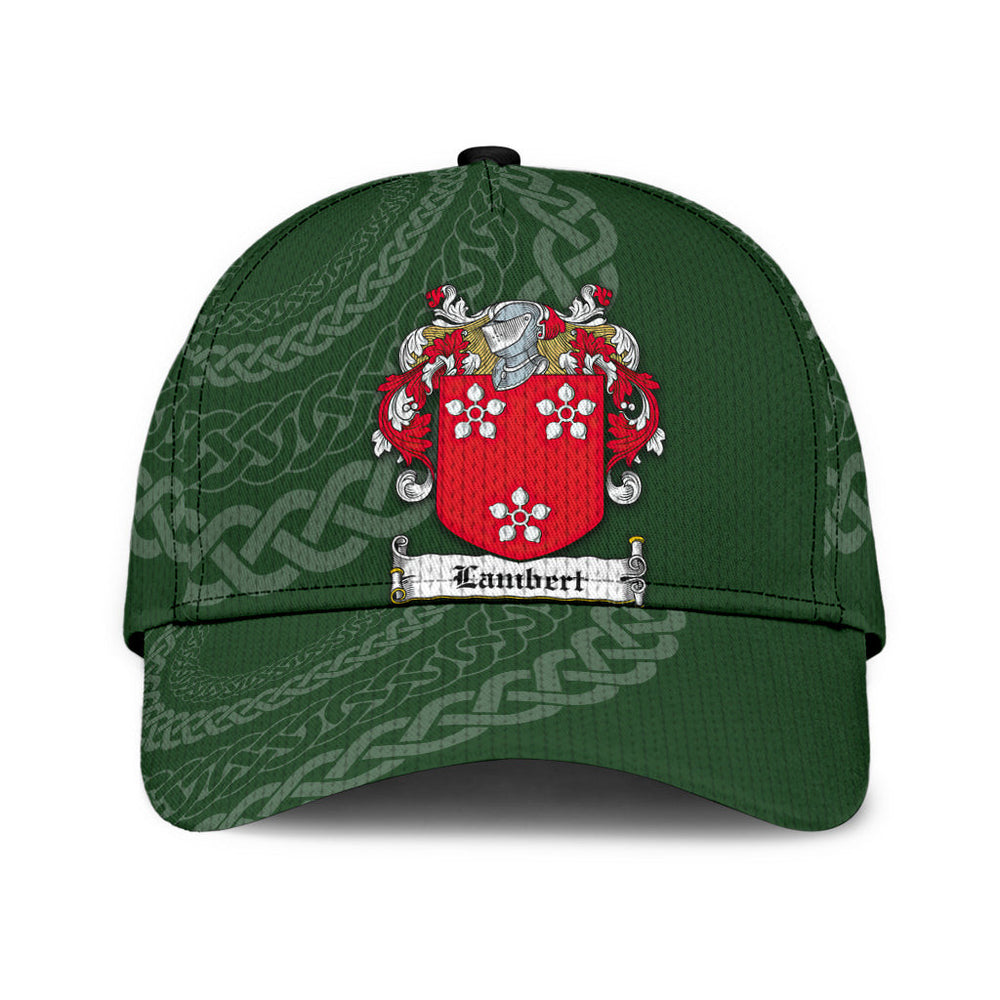 Clan Lambert Coat Of Arms - Irish Family Crest St Patrick's Day Classic CapOD35 Classic Cap - Lambert Coat Of Arms St Patrick's Day Classic Cap Irish Cap   