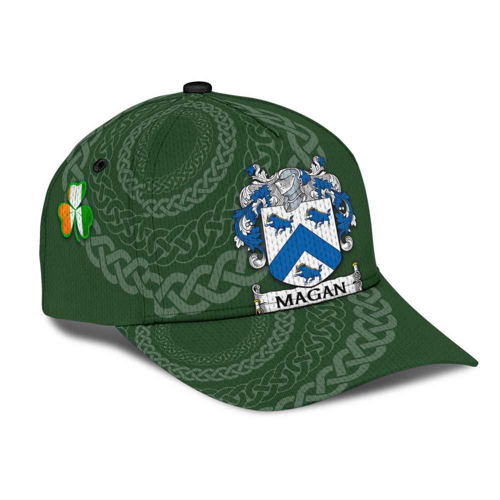 Clan Magan Coat Of Arms - Irish Family Crest St Patrick's Day Classic CapJR48 Classic Cap - Magan Coat Of Arms St Patrick's Day Classic Cap Irish Cap   