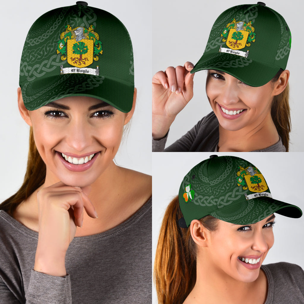 Clan Oboyle Coat Of Arms - Irish Family Crest St Patrick's Day Classic CapPH48 Classic Cap - Oboyle Coat Of Arms St Patrick's Day Classic Cap Irish Cap   