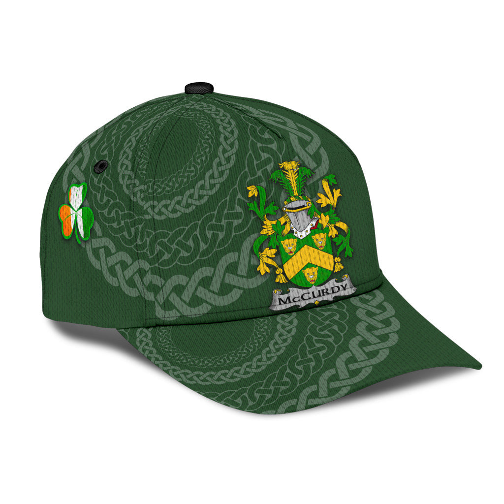 Clan Mccurdy Coat Of Arms - Irish Family Crest St Patrick's Day Classic CapMF68 Classic Cap - Mccurdy Coat Of Arms St Patrick's Day Classic Cap Irish Cap   