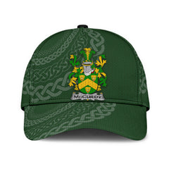Clan Mccurdy Coat Of Arms - Irish Family Crest St Patrick's Day Classic CapMF68 Classic Cap - Mccurdy Coat Of Arms St Patrick's Day Classic Cap Irish Cap   