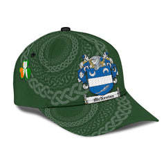 Clan Mcnevins Coat Of Arms - Irish Family Crest St Patrick's Day Classic CapZD75 Classic Cap - Mcnevins Coat Of Arms St Patrick's Day Classic Cap Irish Cap   
